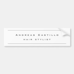 Minimalist Professional Modern Bumper Sticker