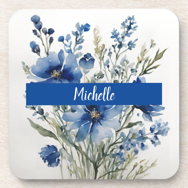 Minimalist Professional Modern Bunch of Flowers Coaster (Front)