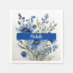 Minimalist Professional Modern Bunch of Flowers Napkin