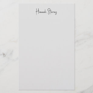 Minimalist Professional Modern Calligraphy Stationery