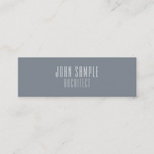 Minimalist Professional Modern Elegant Architect Mini Business Card