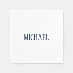 Minimalist Professional Modern Elegant Napkin