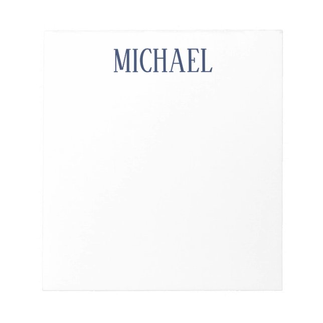 Minimalist Professional Modern Elegant Notepad (Front)