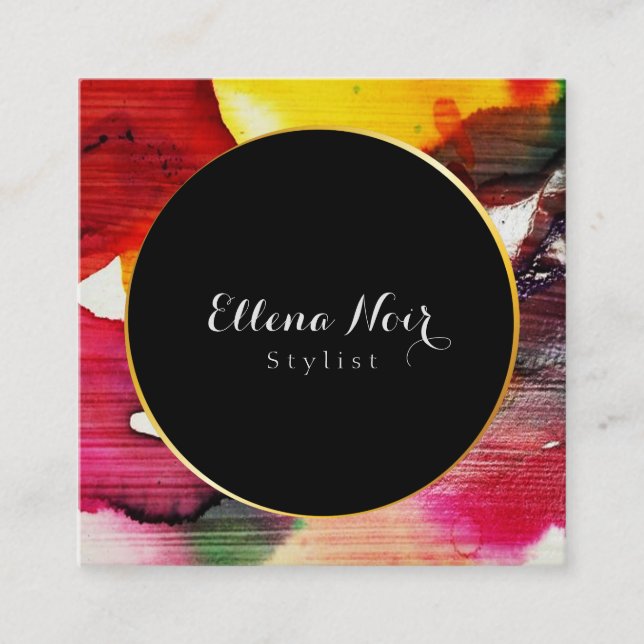 Minimalist, Professional,Modern, Elegant Square Business Card (Front)