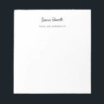Minimalist Professional Modern Handwritten Notepad<br><div class="desc">This design will be very useful for you. The best way to explain what you can do in your business with a good design is to have a good product.</div>