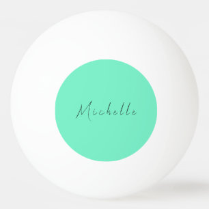 Minimalist Professional Modern Name Handwritten Ping Pong Ball