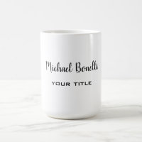 Minimalist Professional Modern Plain Black White