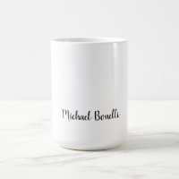 Minimalist Professional Modern Plain Black White