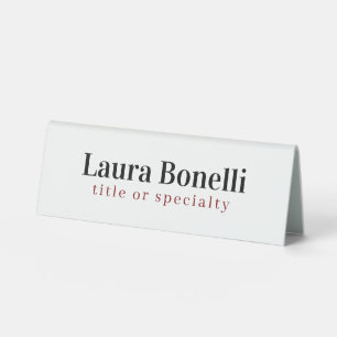 Minimalist Professional Modern Plain Name Title