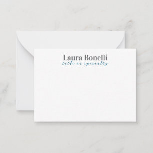 Minimalist Professional Modern Plain Name Title Card