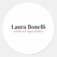 Minimalist Professional Modern Plain Name Title