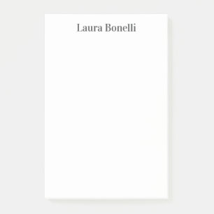 Minimalist Professional Modern Plain Name Title Post-it Notes