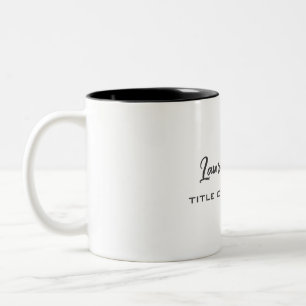 Minimalist Professional Modern Two-Tone Coffee Mug