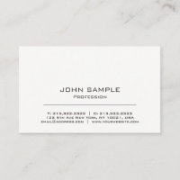 Minimalist Professional Modern White and Grey