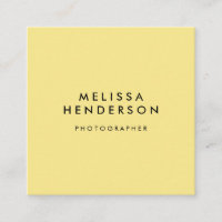 Minimalist Professional Modern Yellow