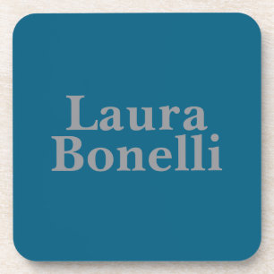 Minimalist Professional Modern Your Name Coaster