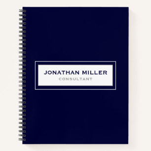 Minimalist Professional Navy Notebook