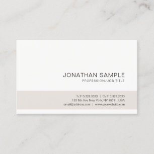 Minimalist Professional Plain Elegant Colours Business Card