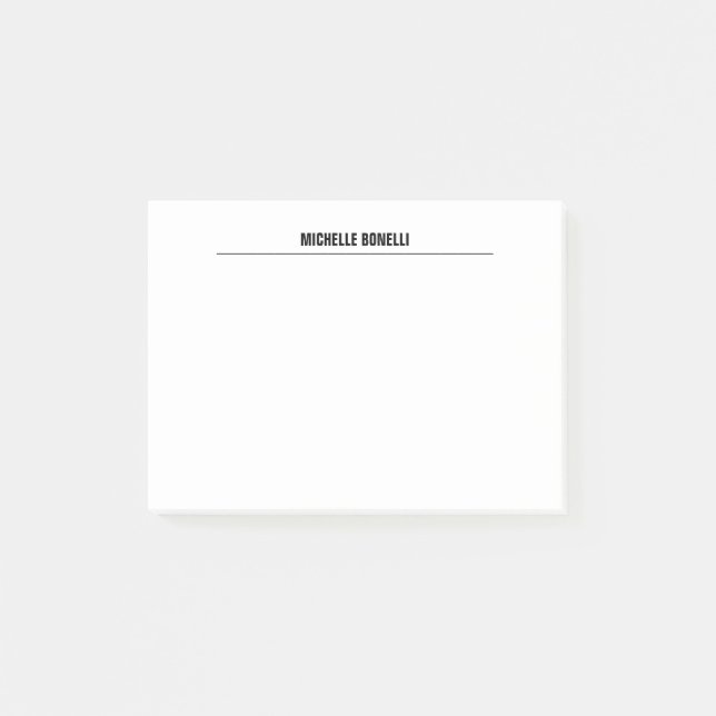 Minimalist Professional Plain Modern Post-it Notes (Front)