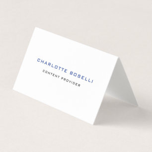 Minimalist Professional Premium Linen Two Sided Business Card