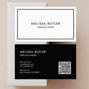 Minimalist Professional QR Code Business Card