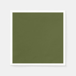 Minimalist Professional Solid Army Green Colour Napkin
