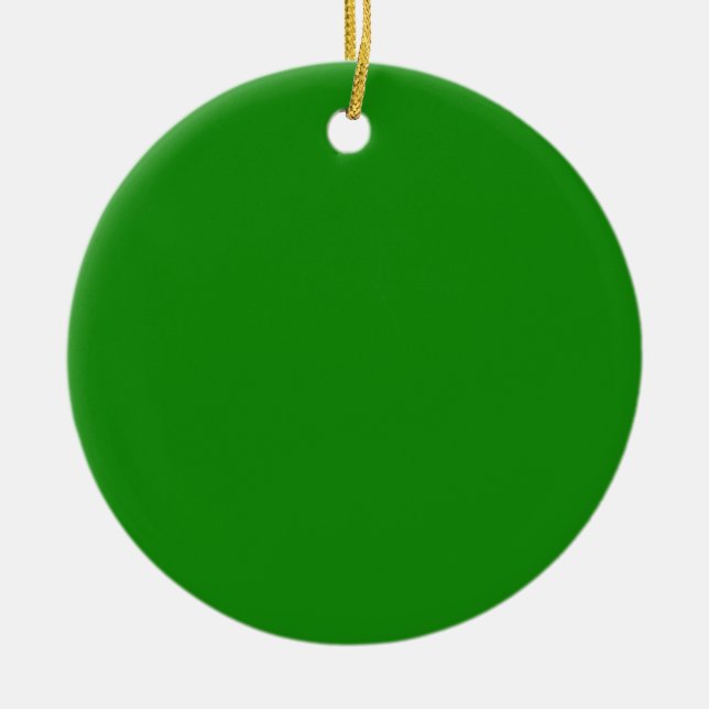 Minimalist Professional Solid India Green Colour Ceramic Ornament (Front)