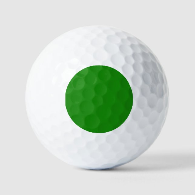 Minimalist Professional Solid India Green Colour Golf Balls (Front)