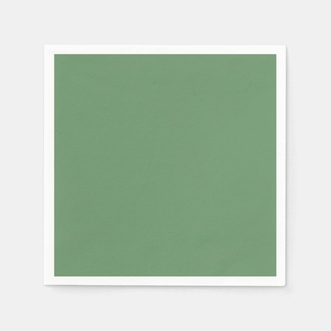 Minimalist Professional Solid Russian Green Colour Napkin (Front)