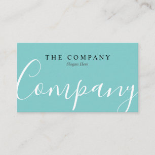 Minimalist Professional Turquoise Business Card