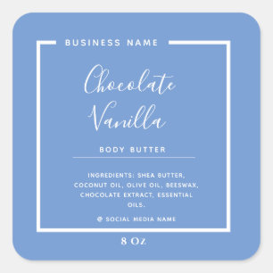 Minimalist professional typography product squar square sticker