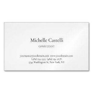 Minimalist Professional Unique Classical Custom Magnetic Business Card