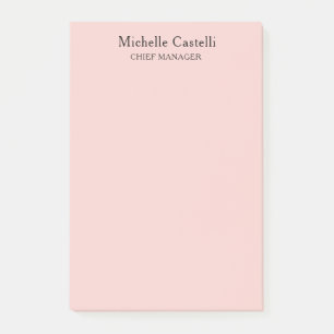 Minimalist Professional Unique Classical Pastel Post-it Notes