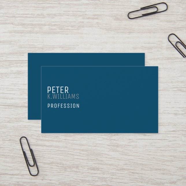 Minimalist Profile Card for Any Profession (Front/Back In Situ)