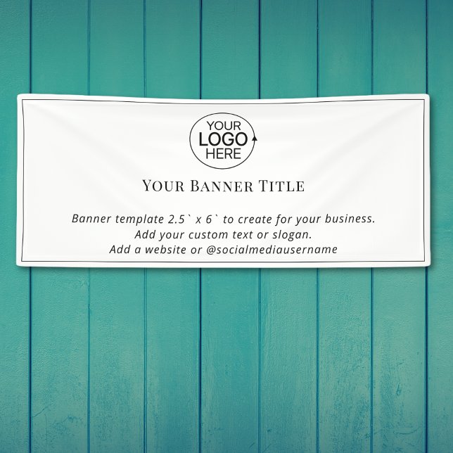 Minimalist Promotional Add your Logo Business  Banner (Minimalist Promotional Add your Logo Business Banner)