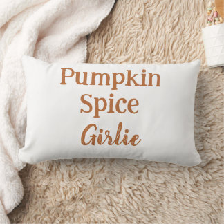 Minimalist Pumpkin Spice Lumbar Cushion