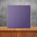 Minimalist Purple African Violet solid colour  Ceramic Tile<br><div class="desc">Minimalist  purple African Violet solid colour</div>