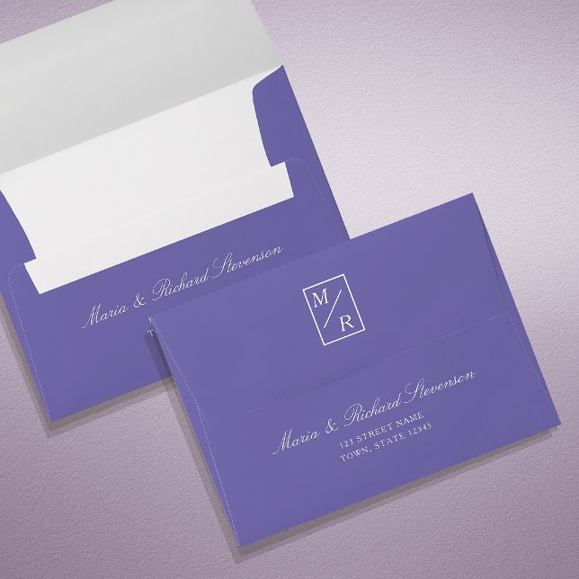 Minimalist Purple Wedding Envelope (Creator Uploaded)