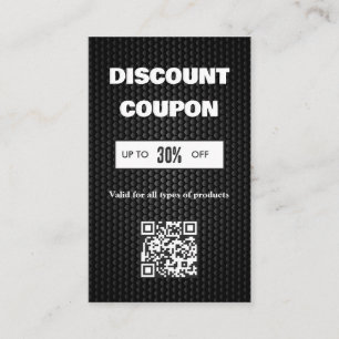 Minimalist QR Code Discount Card