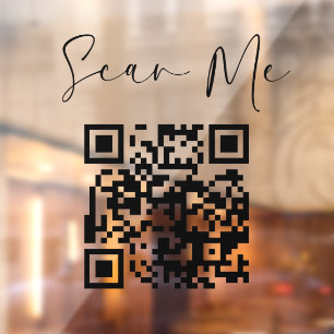 Minimalist QR Code Scan Me Business