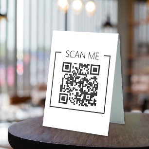 Minimalist QR Code Scan Me Business