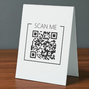 Minimalist QR Code Scan Me Business