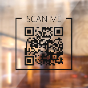 Minimalist QR Code Scan Me Business