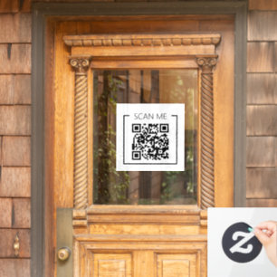 Minimalist QR Code Scan Me Business