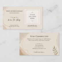 Minimalist QR Code Small Business Branding
