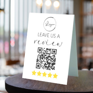 Minimalist QR Leave Us a Review Logo