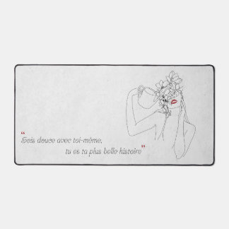 Minimalist Quotation Desktop Carpet Desk Mat