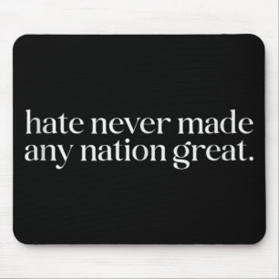 Minimalist Quote Democrat President Liberal Anti Mouse Pad