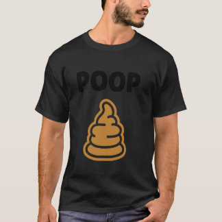 Minimalist quote little poop humour simple poop T-Shirt