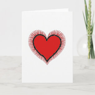 Minimalist Radiant Heart Card